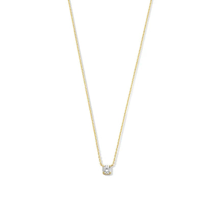 Cléa Moissanite Sten Halskæde | Guld