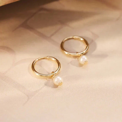 Delia Crest Øreringe | Guld