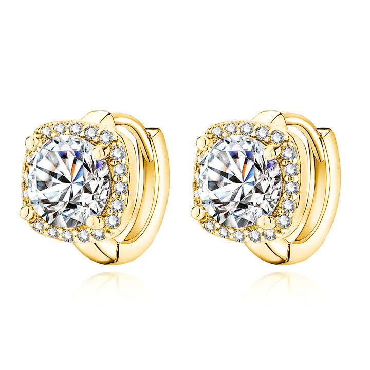 Nadine Aretes Cuadrados | Guld
