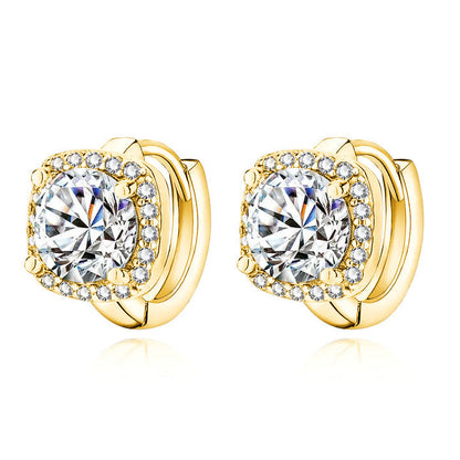 Nadine Aretes Cuadrados | Guld