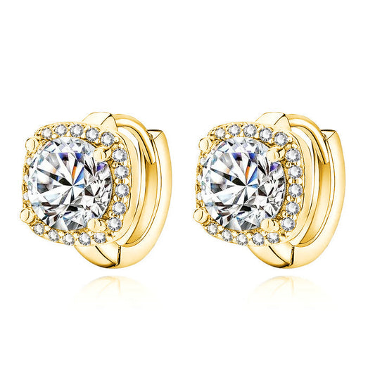 Nadine Aretes Cuadrados | Guld