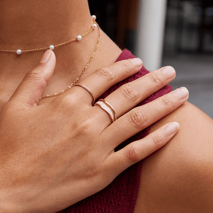 Gold Sculptural Wrap Ring